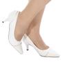 Imagem de scarpin feminino branco confort classico valle shoes