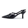 Imagem de Scarpin Feminino Offline Salto Fino Verniz Preto - 5602