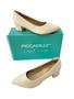 Imagem de Scarpin feminino piccadilly 739015 bico fino salto bloco 4 cm altura