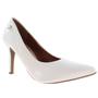 Imagem de Scarpin Feminino Salto Alto Fino Branco ABS Crown ER271