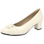 Imagem de Scarpin Feminino Salto Bloco Napa Off White Piccadilly 110138