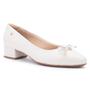 Imagem de Scarpin Feminino Salto Bloco Off White Softli 10014.10059