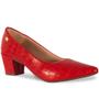 Imagem de Scarpin Feminino Salto Grosso Croco