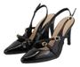 Imagem de Scarpin Feminino Slinback Salto Alto Verniz Preto 6020