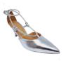 Imagem de Scarpin feminino vizzano salto fino strass calcanhar fechado