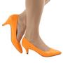 Imagem de Scarpin laranja neon napa baixo 6cm