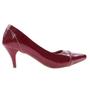 Imagem de scarpin marsala feminino salto baixo valle shoes