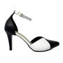 Imagem de Scarpin Mozione Salto 8cm Bicolor Com Fivela 17