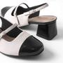 Imagem de Scarpin Piccadilly Salto Bloco Slingback Maxitherapy 748033