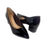 Imagem de Scarpin Preto Feminino Salto Baixo Grosso