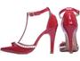 Imagem de Scarpin Salto 9cm  Luxo e Glamour Com Perolas  Vermelho