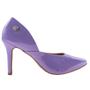 Imagem de Scarpin Salto Alto Fino 9cm Verniz LILAC Com Detalhe Em Boton ER332