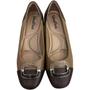 Imagem de Scarpin Salto Bloco Anatômico Fivela Couro Conforto Mm1502 Usaflex  Camel