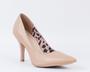 Imagem de Scarpin Salto Fino 10cm Couro Nude CBK