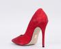 Imagem de Scarpin Salto Fino 12cm Glitter Vermelho CBK