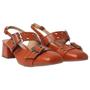 Imagem de Scarpin Sapato da Corte Slingback Salto Bloco 2 Fivelas