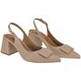 Imagem de Scarpin Sapato Social Feminino Slingback com Enfeite Quadrado 18203