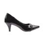 Imagem de Scarpin Social Salto Baixo Fino Preto 7cm Sapato Feminino para trabalho e Festas Clássico Moderno 1326