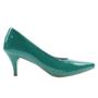 Imagem de Scarpin verde feminino salto baixo confortável valle shoes