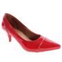 Imagem de scarpin vermelho feminino salto baixo valle shoes