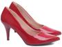 Imagem de Scarpin Verniz Arrasadora Salto 8,5cm Fino Elegante Vermelho