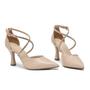 Imagem de Scarpin Via Marte Bico Fino Com Fecho Strass 037-002-01