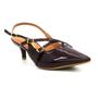 Imagem de Scarpin Vizzano 1122.885 Sapato Salto Bico Fino Slingback Feminino