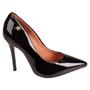 Imagem de Scarpin Vizzano Bico Fino Salto Alto Verniz Feminino - Preto