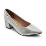 Imagem de Scarpin Vizzano Feminino Salto Bloco Napa Metalizada Cinderella 1220.315