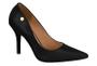 Imagem de Scarpin Vizzano Salto Alto Bico Fino Feminino Cor Preto