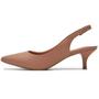 Imagem de Scarpin Vizzano Slingback Bico Fino Salto Baixo - Nude