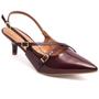 Imagem de Scarpin Vizzano Slingback Feminino Salto Baixo Fivelas