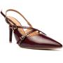 Imagem de Scarpin Vizzano Slingback Fivelas Salto Médio Verniz-Vinho