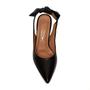 Imagem de Scarpin Vizzano Slingback Salto Alto Laço Calcanhar - Preto