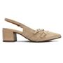 Imagem de Scarpin Vizzano Slingback Salto Bloco - Bege