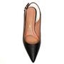 Imagem de Scarpin Vizzano Slingback Salto Fino Baixo - Preto