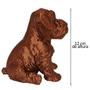 Imagem de Schnauzer Cachorro 12Cm Objeto 3D Decorativo Cor Bronze