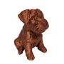 Imagem de Schnauzer Cachorro 12Cm Objeto 3D Decorativo Cor Bronze