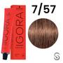 Imagem de Schwarzkopf Igora Royal Coloração 7/57 Louro Médio Dourado Cobre  60ml