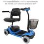 Imagem de Scooter Triciclo Elétrico Cadeira de Rodas Motorizada Freedom Mirage S Azul