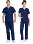 Imagem de Scrub  Privativo Hospeitalar  Oxford Uniforme Camisa E Calça Plus Size G1 PH