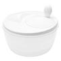 Imagem de Seca salada centrifuga com manivela manual de plástico branco 25cm