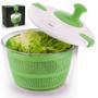 Imagem de Seca Salada Centrífuga Travas Secador Folhas Verduras Manual