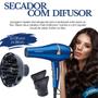 Imagem de Secador Com Difusor De Cabelos Profissional Cacho Leve 2400w/ Pratiarejo