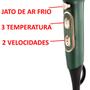 Imagem de Secador De Cabelo Britania 2000w Green Ions Tourmaline Ar Quente e Frio Com Difusor Escova Modeladora 4 Em 1 Alisadora Rouge