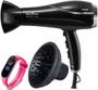 Imagem de Secador De Cabelo Britania Profissional 2100w Ions Tourmaline Ar Quente Frio Bs22 Bivolt Com Difusor de Cachos Relógio Led