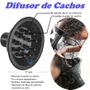 Imagem de Secador De Cabelo Cadence 2200w Profissional Ar Quente e Frio Rougi Com Difusor Cachos