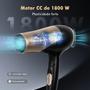 Imagem de Secador de Cabelo Dobrável Bivolt Voltagem Ajustável 110/220V com Duas Velocidades e Botão de Ar Frio