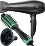 Imagem de Secador De Cabelo Gama Italy 2100w Ions Profissional Motor Ac Eleganza Difusor Escova Alisadora Gama Italy 4 Em 1 1300w Babosa