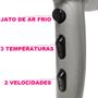 Imagem de Secador De Cabelo Gama Italy 2200w Ion Profissional Salão Ar Quente Frio Rosa Auto Bivolt Com Difusor Cachos